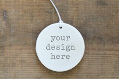 Christmas Ceramic Ornament Mockup| Add SVG Sublimation Product Image 1