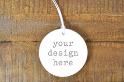 Christmas Ceramic Ornament Mockup| Add SVG Sublimation Product Image 1