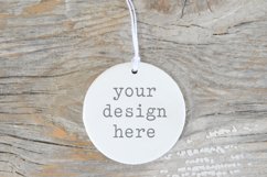 Christmas Ceramic Ornament Mockup| Add SVG Sublimation Product Image 1