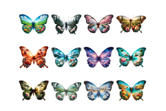 Fantasy Butterfly Clipart PNG Set Product Image 2