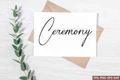 Ceremony SVG, Wedding Sign SVG Design Product Image 1