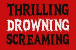 Cerinos Vorgre Brutal Horror Grunge Display Font Product Image 7