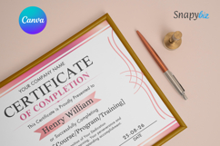 Canva Certificate Of Completion Template Product Image 2