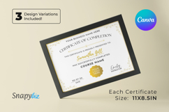 Canva Certificate Of Completion Template Product Image 6