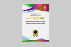 Certificate template dynamic wave vibrant gradient color Product Image 1