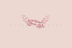 certified lover girl valentine libbey beer glass can wrap svg presized template for 16oz and 20oz glass