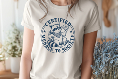 Certified Menace To Society SVG - Funny Raccoon PNG Design Product Image 2