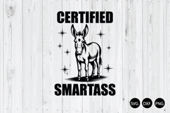 Certified Smartass SVG, Funny Western SVG Product Image 1