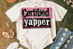 Certified Yapper PNG, Funny Sarcastic Quote PNG, Sarcasm PNG Product Image 4