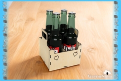 Box of 4 Beers - Decorative Template Ideal for Gifts Product Image 1