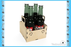 Box of 4 Beers - Decorative Template Ideal for Gifts Product Image 2