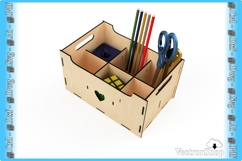 6-Compartment Organizer Box - Ideal as a Desk Organizer Product Image 2