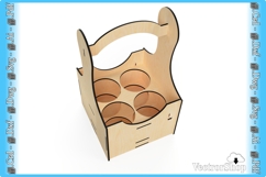 Laser Cutting Vector for 4-Beer Box - Template for CNC Product Image 4