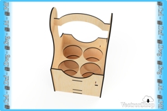 Laser Cutting Vector for 4-Beer Box - Template for CNC Product Image 5