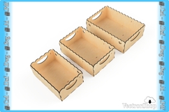Decorative Baskets in 3 Sizes - Templates for CNC laser Product Image 4