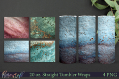 Blue Copper Glaze Ceramic Tumbler Wraps Product Image 1