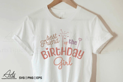 Best Friend of the Birthday Girl SVG - Groovy Birthday Squad Product Image 2