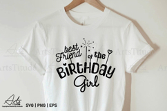 Best Friend of the Birthday Girl SVG - Groovy Birthday Squad Product Image 3