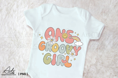 One Groovy Girl PNG - 1st Birthday Retro Sublimation Design Product Image 2