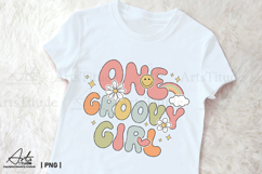 One Groovy Girl PNG - 1st Birthday Retro Sublimation Design Product Image 3