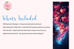 Heart Bookmark Sublimation PNG Bundle Product Image 2