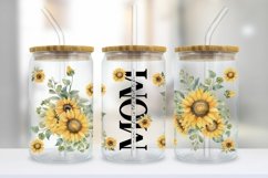 Sunflower Mom Life Libbey Glass Wrap PNG Product Image 2