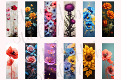 Flower Bookmark Sublimation PNG Bundle Product Image 3