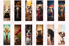 Animal Bookmark Sublimation Bundle PNG Product Image 3