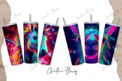 8 Neon Animal Tumbler Wraps | 20 oz Skinny Tumbler Subl Product Image 3