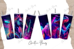 8 Neon Animal Tumbler Wraps | 20 oz Skinny Tumbler Subl Product Image 4