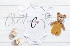 White Baby Bodysuit Mockup - Gender Neutral Product Image 2