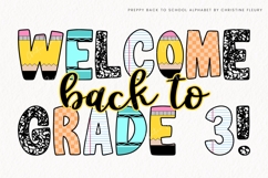 Back To School Preppy PNG Alphabet Bundle - 5 Alpha Styles Product Image 3