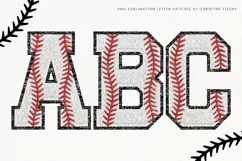 Baseball Chenille Letter Patches PNG | Baseball PNG Product Image 2