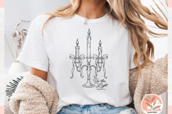 Preppy coquette bow christmas lights Be the Light Christian Product Image 2