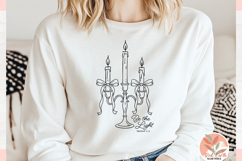 Preppy coquette bow christmas lights Be the Light Christian Product Image 3