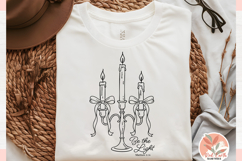 Preppy coquette bow christmas lights Be the Light Christian Product Image 4