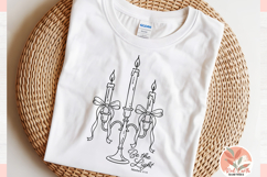 Preppy coquette bow christmas lights Be the Light Christian Product Image 5