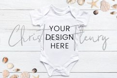 Summer Baby Bodysuit Mockup - Gender Neutral Product Image 3