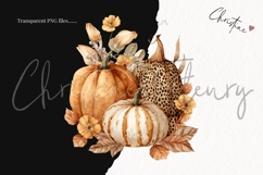 Fall Boho Pumpkin Clipart Bundle Product Image 3