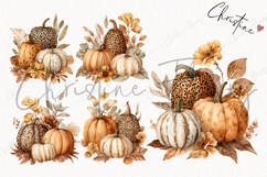 Fall Boho Pumpkin Clipart Bundle Product Image 5