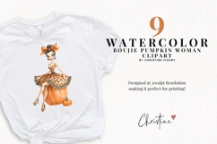 Boujie Pumpkin Woman Clipart Bundle Product Image 2