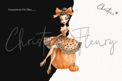 Boujie Pumpkin Woman Clipart Bundle Product Image 3