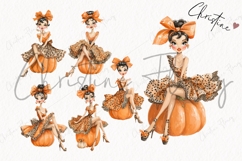 Boujie Pumpkin Woman Clipart Bundle Product Image 4