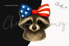 Cute Patriotic Animals Clipart Bundle Product Image 3