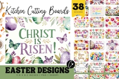 Christian Easter Cutting Board Bundle - 38 Designs Product Image 1