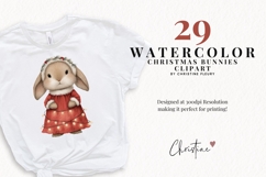 Christmas Bunny Clipart Bundle - 29 Elements Product Image 2