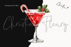 Christmas Cocktail Clipart Bundle Product Image 3