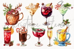 Christmas Cocktail Clipart Bundle Product Image 4