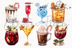Christmas Cocktail Clipart Bundle Product Image 5