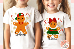 Christmas Gingerbread boy girl PNG sublimation bundle Product Image 3